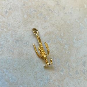 14kt Gold Cactus Charm